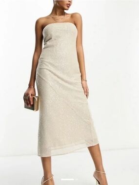ASOS Champagne Sequin Dress